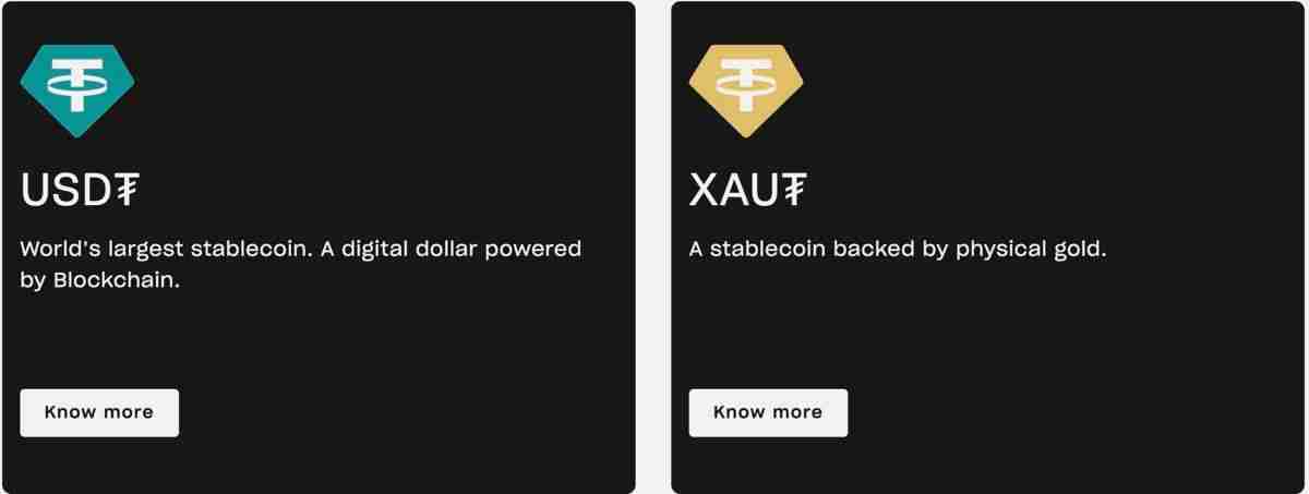 除USDT,Tether旗下XAUT代币有80吨黄金作为支撑